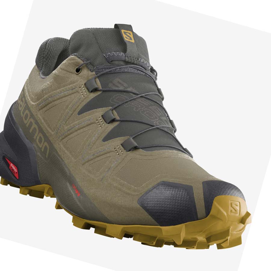 Salomon SPEEDCROSS 5 GORE-TEX Erkek Patika Koşu Ayakkabısı Zeytin Yeşili | TR 3511NWY